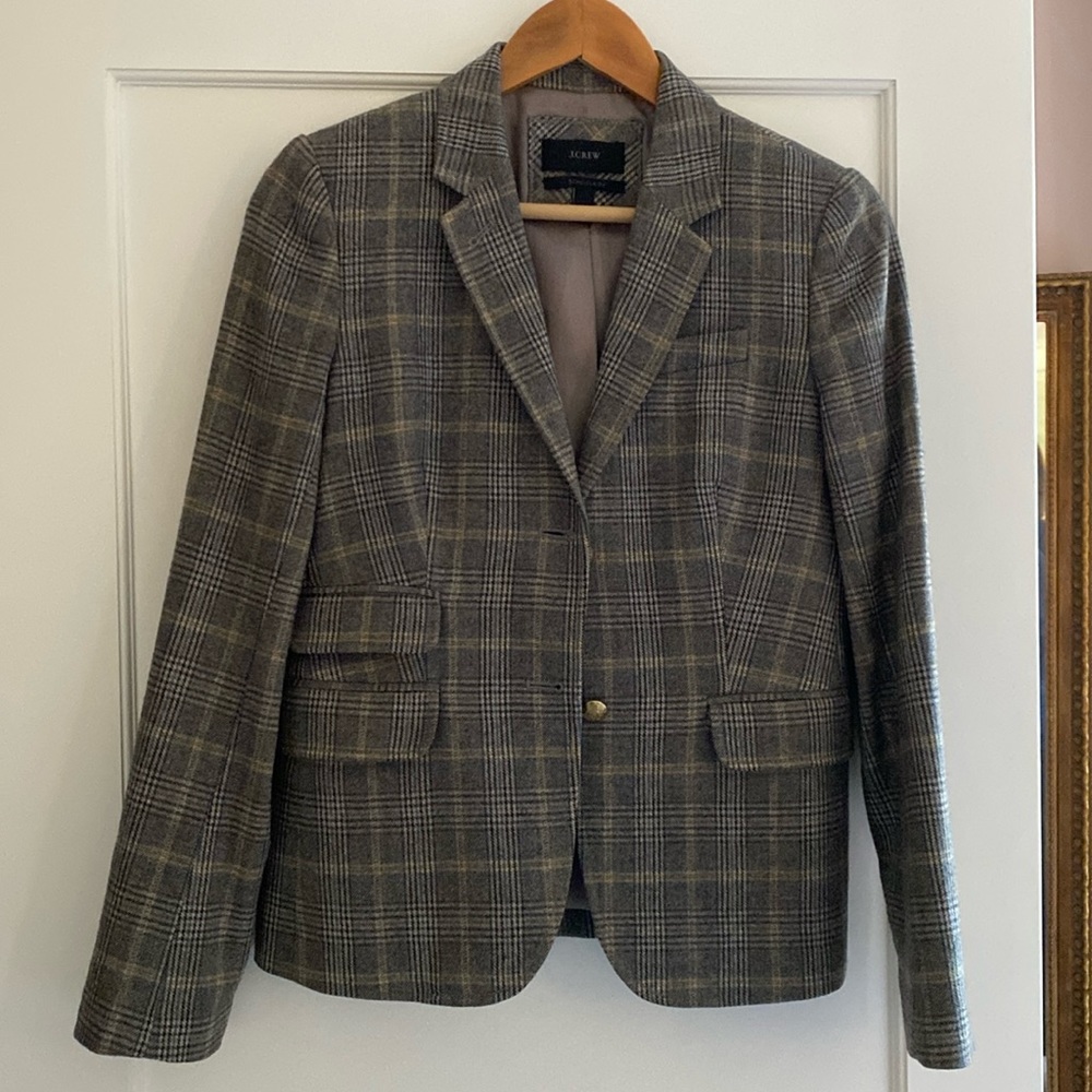 Jcrew plaid blazer
